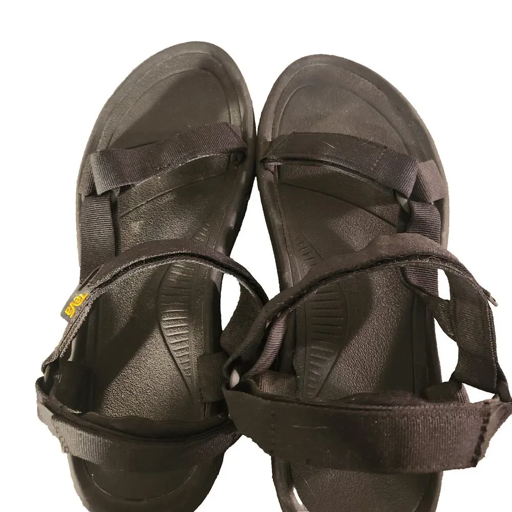 Teva Mens Sandals Size 14 Black Adjustable Strap 1019234 Slip On Outdoor Shoes